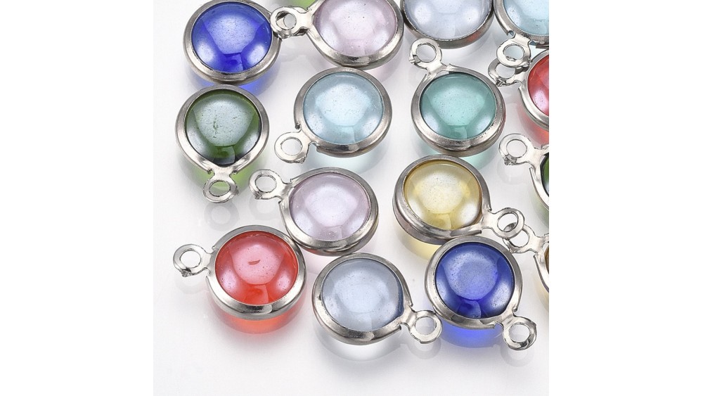 pendentif verre coloré