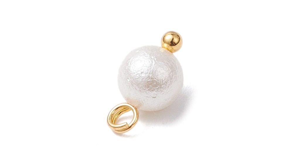 pendentif rond nacre