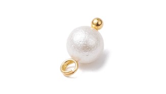 pendentif rond nacre
