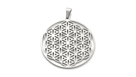 médaille fleur de vie