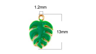 breloque feuille de monstera