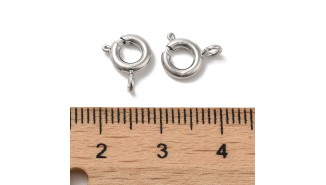 copy of Fermoir à ressort 8mm en laiton plaqué or 18k