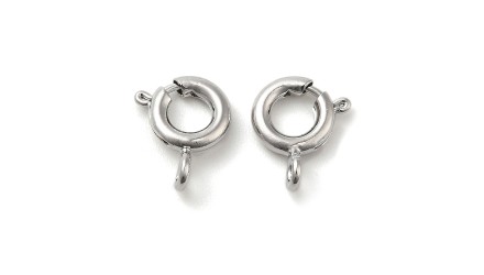 copy of Fermoir à ressort 8mm en laiton plaqué or 18k