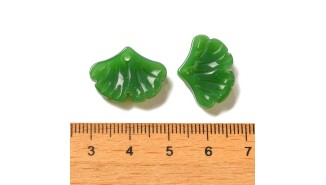 copy of Pendentif feuille acier inoxydable or 37x25mm
