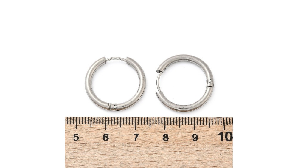 copy of Paire de créoles ouvertes 48.2mm en acier 304 doré