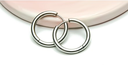 copy of Paire de créoles ouvertes 48.2mm en acier 304 doré