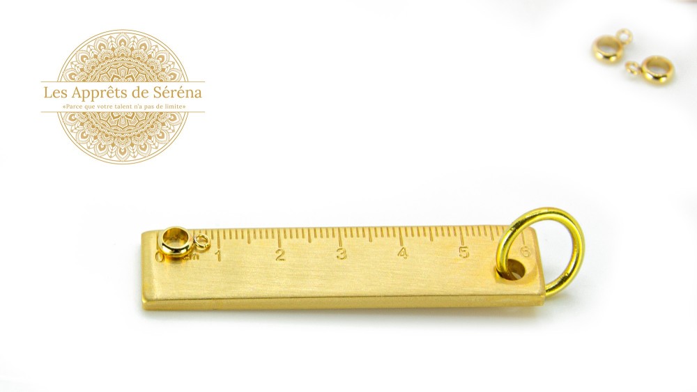 bélière 4mm dorée