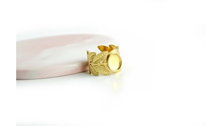 bague feuille