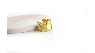 bague feuille