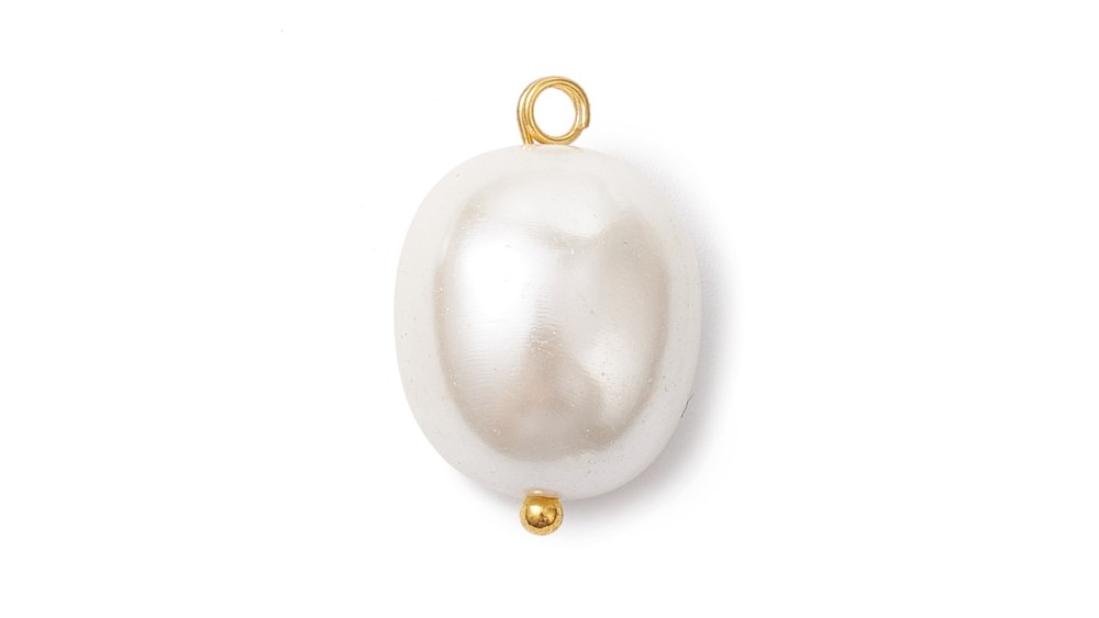pendentif nacre ovale
