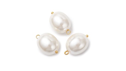 copy of Pendentifs ronds x 10 en nacre givré 6mm