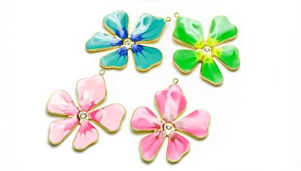Pendentif fleur orchidée