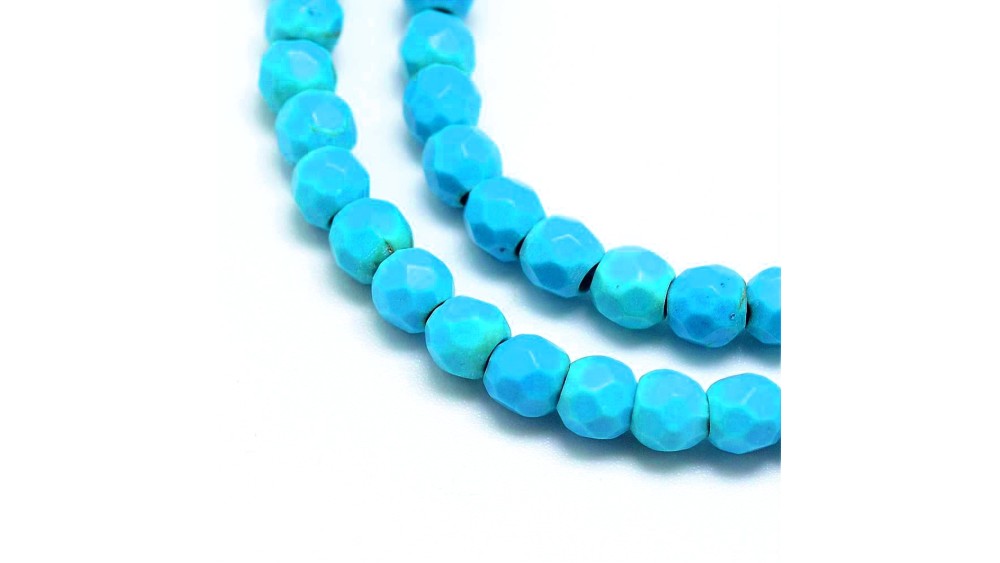 copy of Perles lisses 4mm jaspe bleu naturel x 50