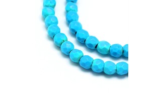 copy of Perles lisses 4mm jaspe bleu naturel x 50
