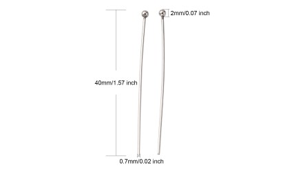 copy of Clous tête boule 40mm en acier inoxydable 304 plaqué or 24k