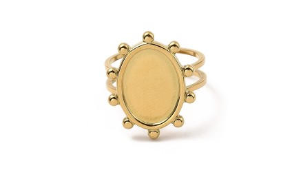 bague ovale 14x10mm