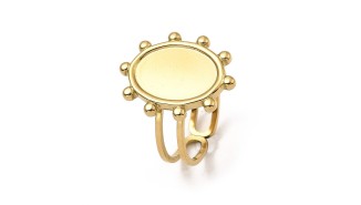 bague plateau acier