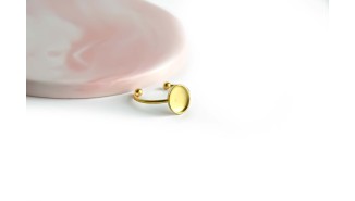 bague plateau acier