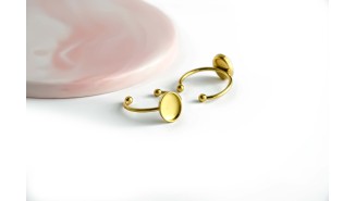 bague plateau 8x10mm