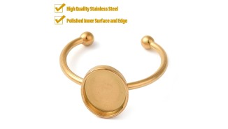 bague plateau 8x10mm