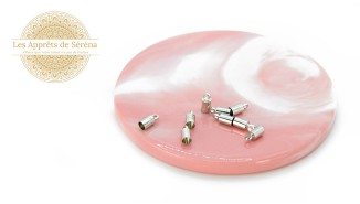 copy of Embouts pour cordon 1mm acier 304 platine