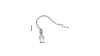 Crochets d'oreille hook en acier pour création de boucles d'oreille