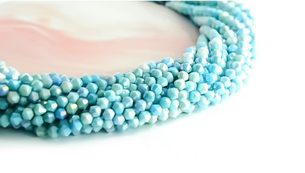 toupie turquoise irisé
