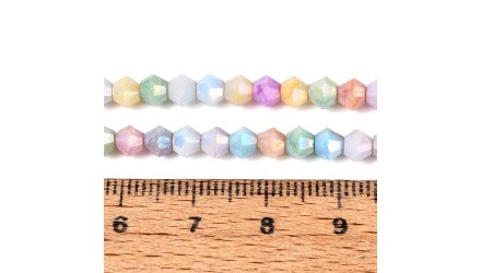 copy of Perles toupie verre en 4mm jaune AB