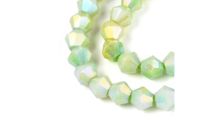 copy of Perles toupie verre en 4mm jaune AB