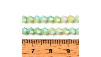 copy of Perles toupie verre en 4mm jaune AB