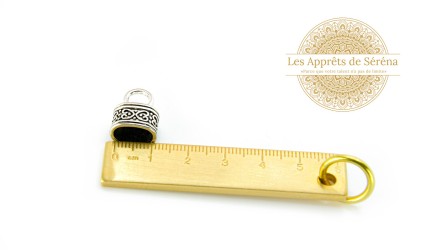 copy of Embouts pour cordon 1mm acier 304 platine