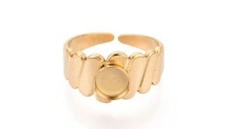 bague acier or