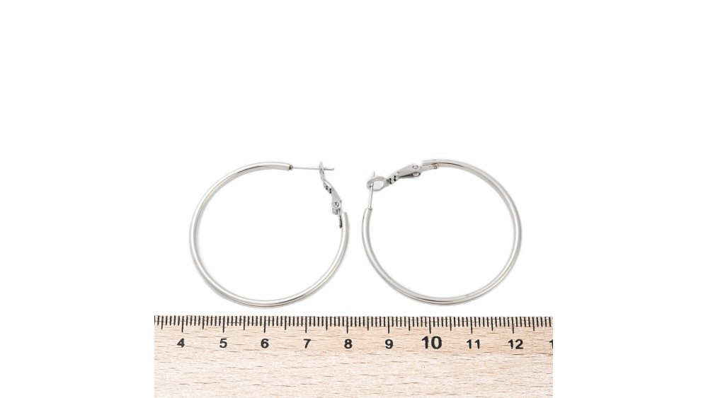 copy of Paire de créoles ouvertes 48.2mm en acier 304 doré