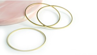Connecteur 30mm , 35 et 40mm laiton plaqué or 24k