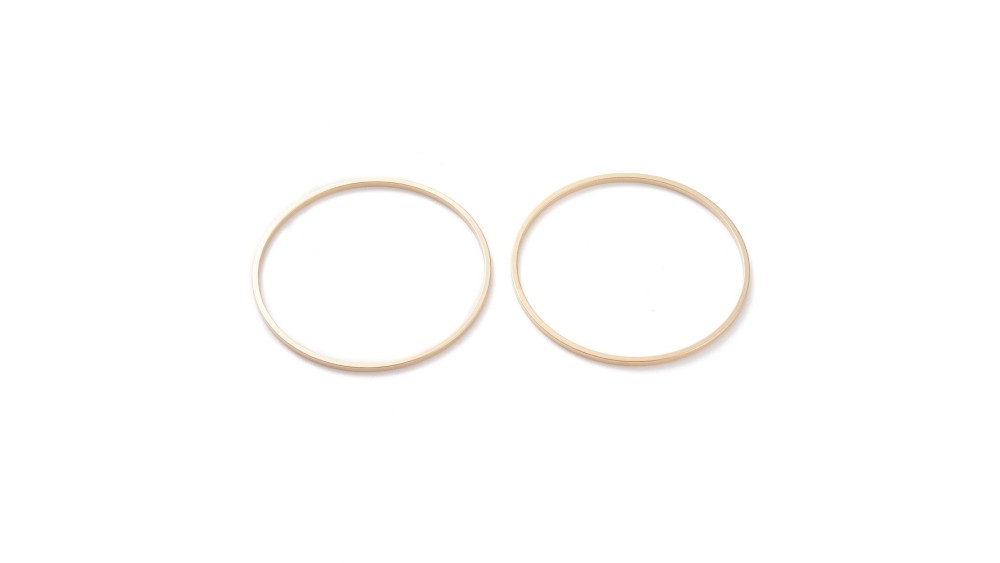 Connecteur 30mm , 35 et 40mm laiton plaqué or 24k
