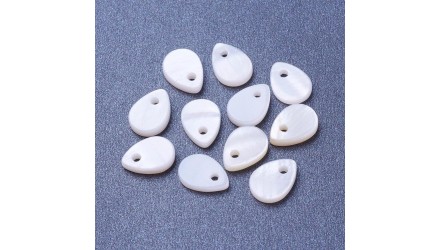 10 gouttes en nacre naturelle blanche