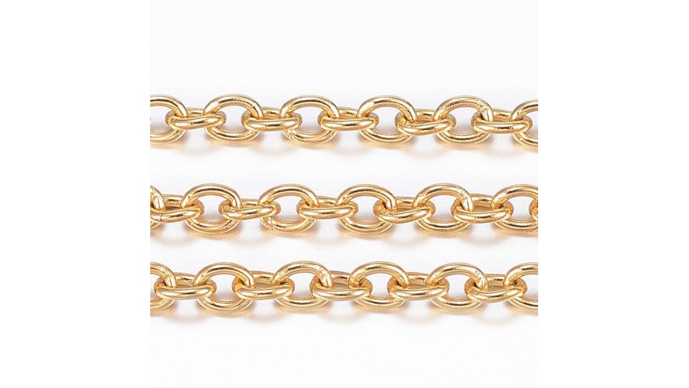 chaine acier 18k
