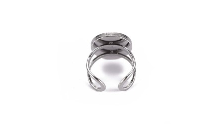 bague acier 14mm ajustable
