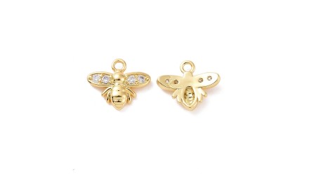 pendentif abeille or