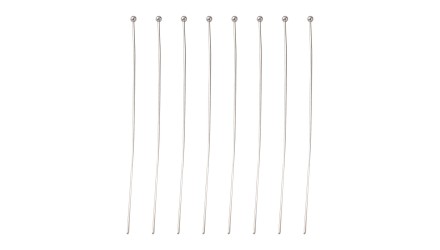 Tiges à tête boule 70x0.7mm en acier 304 pour montages précis