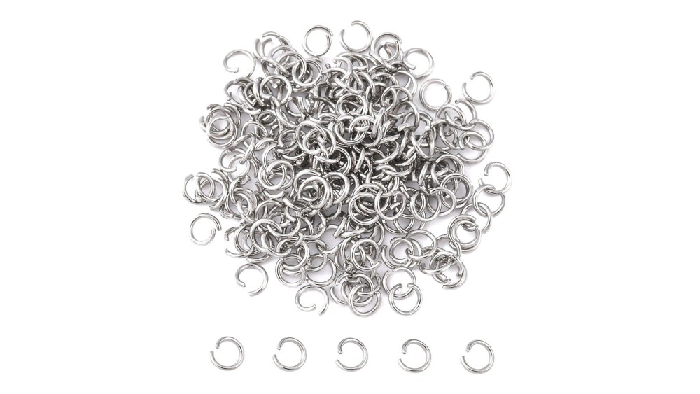 anneaux acier 4mm gris