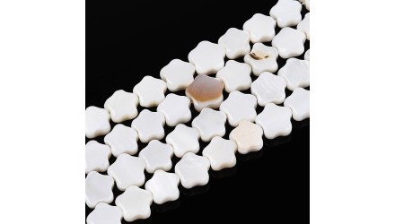 Perle x 30 fleur nacre veritable 6mm