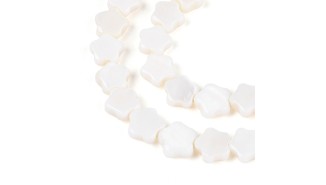 Perle x 30 fleur nacre veritable 6mm