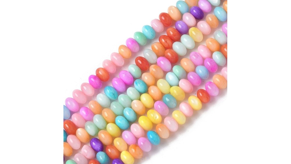 copy of Perle x 30 fleur nacre veritable 6mm