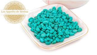 perles chips turquoise