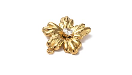 copy of Pendentif fleur Dalhia en acier inoxydable plaqué or 18k