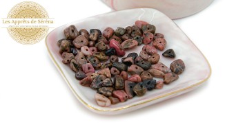 perles chips rhodonite