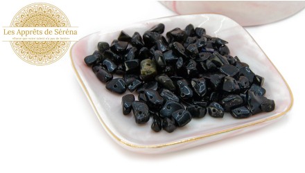 perles chips obsidienne