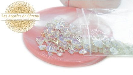 copy of Perles puces en agate naturelle bleu glacier
