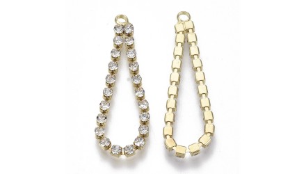 copy of Pendentif strass et laiton 52mm